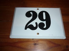 Emailhausnummer Nr. 29 Hausnummer Schild Emaille Zahl Emailschild Nummer Email