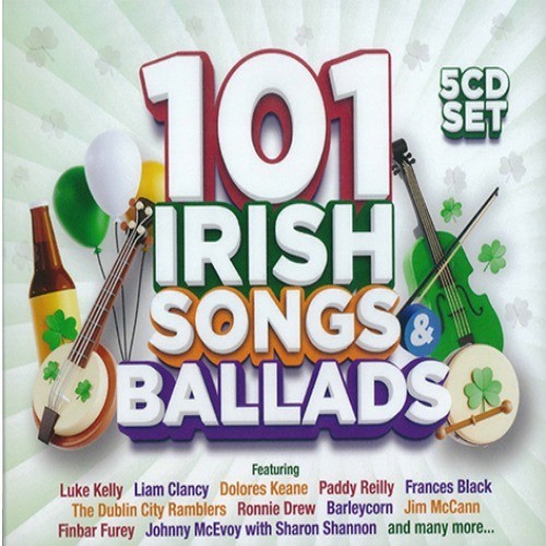 101 irish songs ballads 5cd - &,
