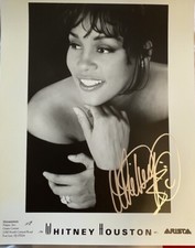 Whitney houston autogramm - whitney,