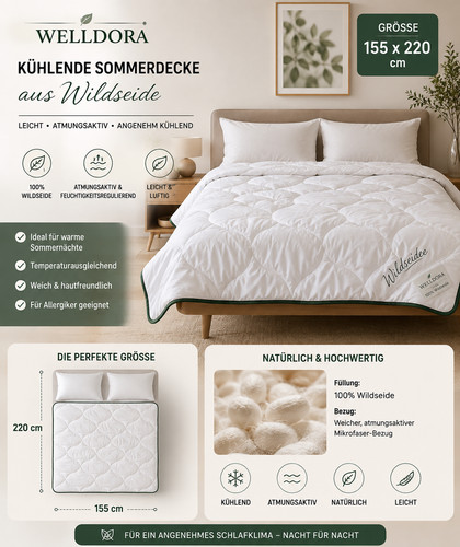 Welldora sommerdecke 155x220 - welldora,