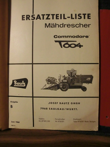 Bautz mähdrescher commodore - bautz,