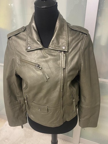 Offset leder damen jacke - damen,