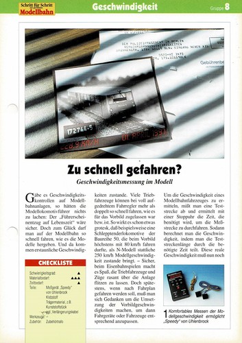 Geschwindigkeitsmessung auf