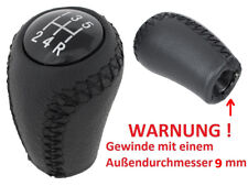 SCHALTKNAUF 5+R SCHWARZ LEDER