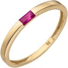 Feiner Damenring 375 Gold mit