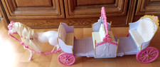 MATTEL 2006 BARBIE-KUTSCHE + Pferd 12 TANZENDEN PRINZESSINNEN Kutsche ausziehbar