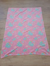 Kinder Wolldecke Rosa Einhorn Mädchen Kuscheldecke Wohndecke Pink Türkis