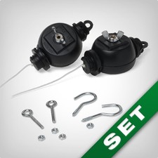 GrowPRO EasyRolls 2er Set Lampen/Reflektor Aufhängung - stufenlos verstellbar