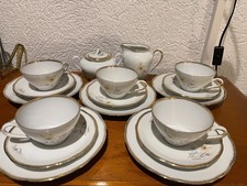 Kahla Teeservice DDR Kaffeeservice 4 Pers. Blumenmotiv mit  Blumendekor