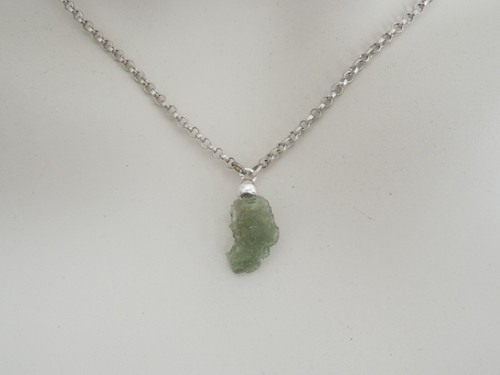 925 silber kette moldavit - 925,
