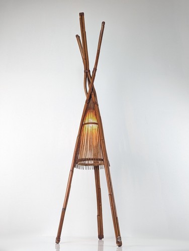Stehlampe aus bambus - aus, von