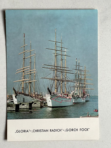 Postkarte segelschulschiff - postkarte,