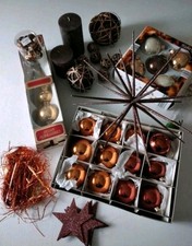 Deko Paket Weihnachten (Kugeln, Baumspitze, Sterne, Kerzen..)