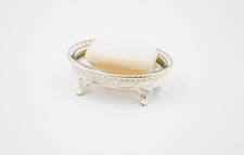  Seifenschale oval Glas &