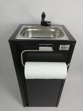 Mobiles Handwaschbecken Heisswasser bis zu 85°C Foodtruck Rollenhalter Kirmes