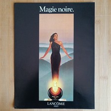 Magie Noir Lancome Parfum 1985 Vintage Werbung Anzeige Reklame Advert yellowed