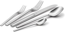 WMF Besteck Set Nomos 6 Personen 30tlg Cromargan Edelstahl, Löffel Gabel Messer