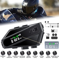 Motorrad Helm Bluetooth Headset Motorräder Intercom Gegensprechanlage Kopfhörer