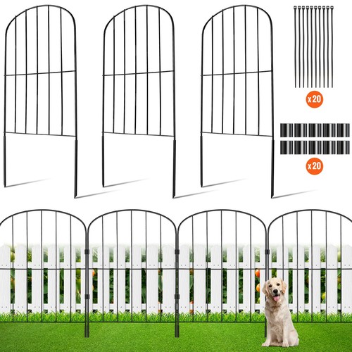 10x dekorativer gartenzaun - 10x,