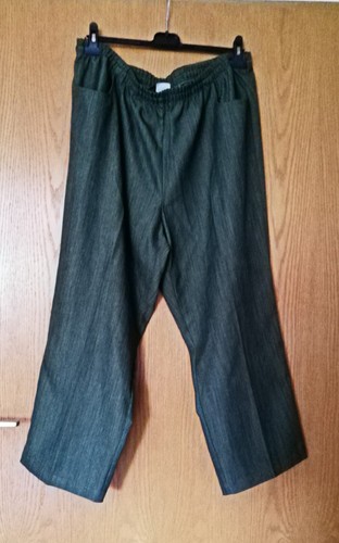 Damen bundfaltenhose grün - bundfaltenhose, in