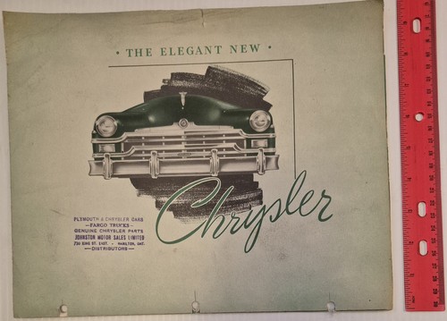 Rare vtg 1949 chrysler - "1949, chrysler"