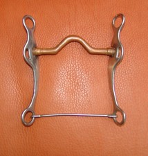 Snaffle Bit mit Shanks Westerngebiss Westernbit Schenkeltrense Kupferstange Edel