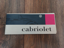 Original Prospekt VW Käfer Farben Cabriolet Volkswagen 50er Jahre Oldtimer