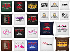 Mutter Sprüche Kissen - Geschenk Geburtstag Mama Tochter Sohn - Deko Kissen 