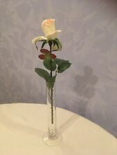 2er Set von 12 Tischvasen, Reagenzglasvase, Glasvase, SOLIFLEUR mit Fuss