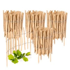 Gartenzaun Stecken Haselnüsse Zaun Staketenzaun Beeteinfassung Holz Steckzaun