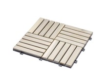 Holzfliesen Akazie geölt "Kokos" B-Ware 30x30 mit Klicksystem, FSC-zertifiziert