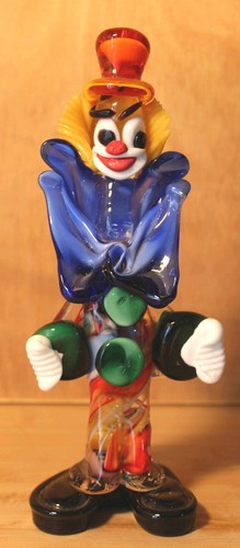 Murano clown handarbeit - murano,