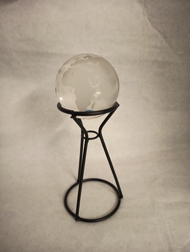 Metall ständer mit glas - mit,