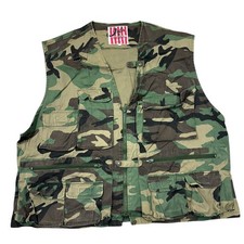 Vintage Camo Weste Gilet Jacke