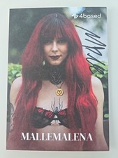 MALLE MALENA AUTOGRAMM SIGNIERT AUTOGRAPH SIGNED Autogrammkarte  EROTIK MODEL