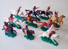 10 Indianer zu Pferd Steckfiguren von Timpo