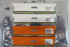 6GB (2x 2GB) & (2x1GB) GEIL DDR2-800 RAM (PC2-6400, CL4 & CL5) gebraucht