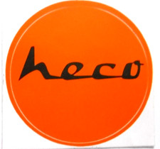Werbe aufkleber heco - heco, hifi