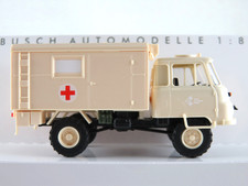 Busch 50249 Robur LO 2002 A Koffer (1983) "Sankra DRK (DDR)" 1:87/H0 NEU/OVP