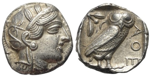 Attica athens ar tetradrachm - attica,, athens.