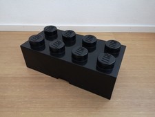 LEGO Aufbewahrungsstein mit 8 Noppen (Box in schwarz)