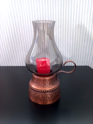 Windlicht vintage kupfer glas - windlicht,