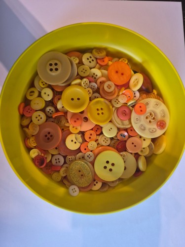 Knopf mix gelb orange - knopf-mix, gelb/orange