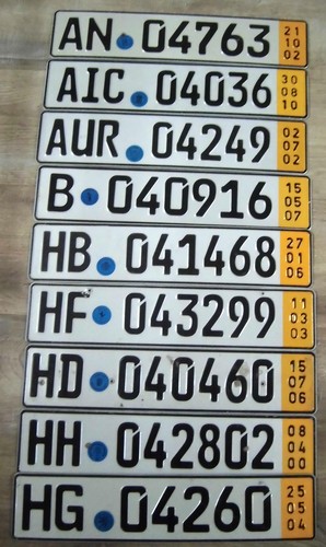 Nummernschild kennzeichen - 9,