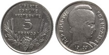 Frankreich - France 5 Francs 1933