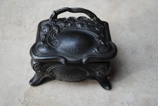 Schmuck Schatulle, Schmuckkästchen, Metall, 1914, alt, antik