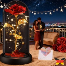 LED Ewige Rose im Glas