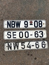 DDR Kennzeichen Nummernschild DDR Kennzeichen license plate 3x