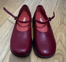 Camper Ballerina Damen Sommerschuhe Damenschuhe flache Schuhe Gr.37 Rot Leder 01