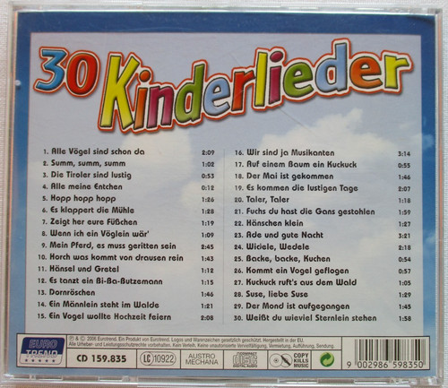 Kinderlieder - 30,
